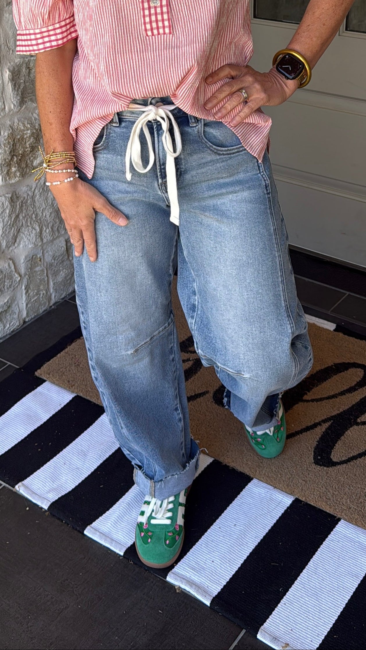 Drawstring Denim