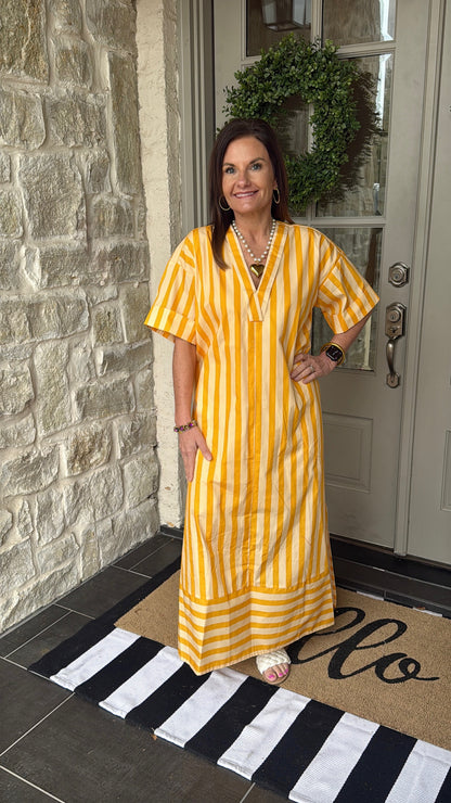 Lemon Drop Stripe Dress