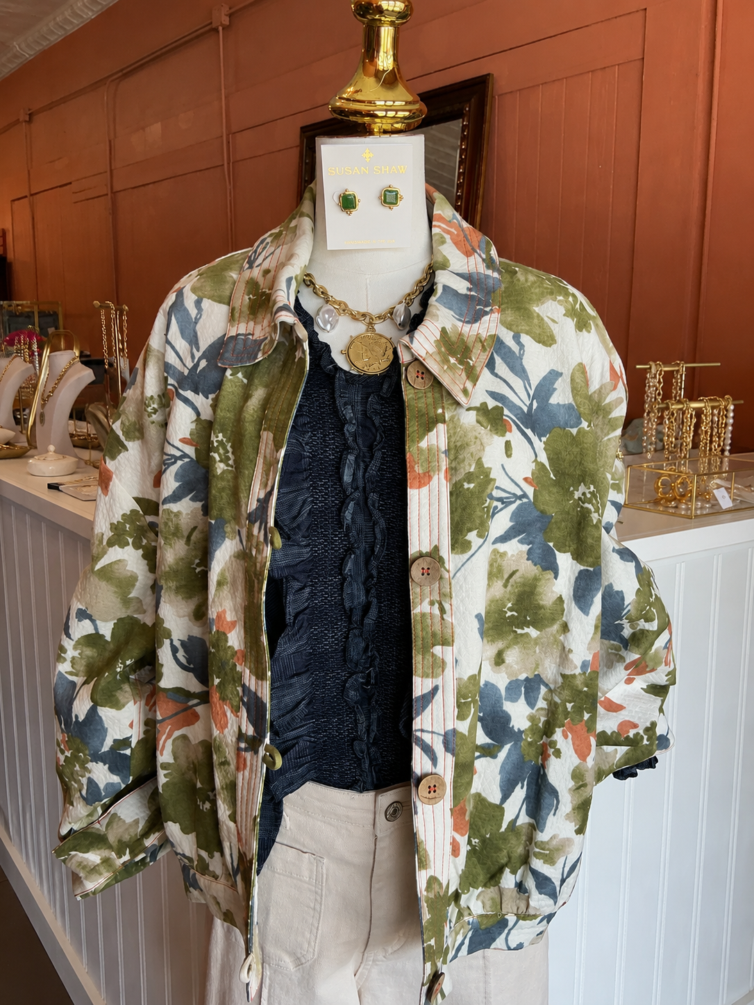 Woodland Watercolor Floral Jacket