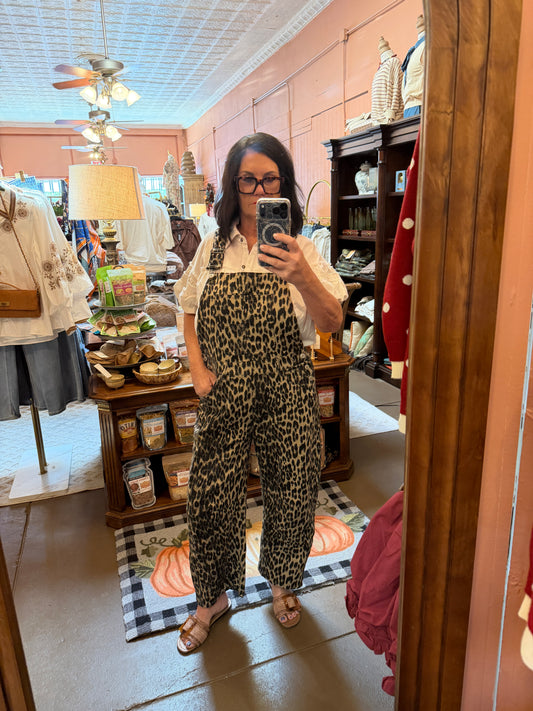 Walk on the Wild Side Leopard Overalls