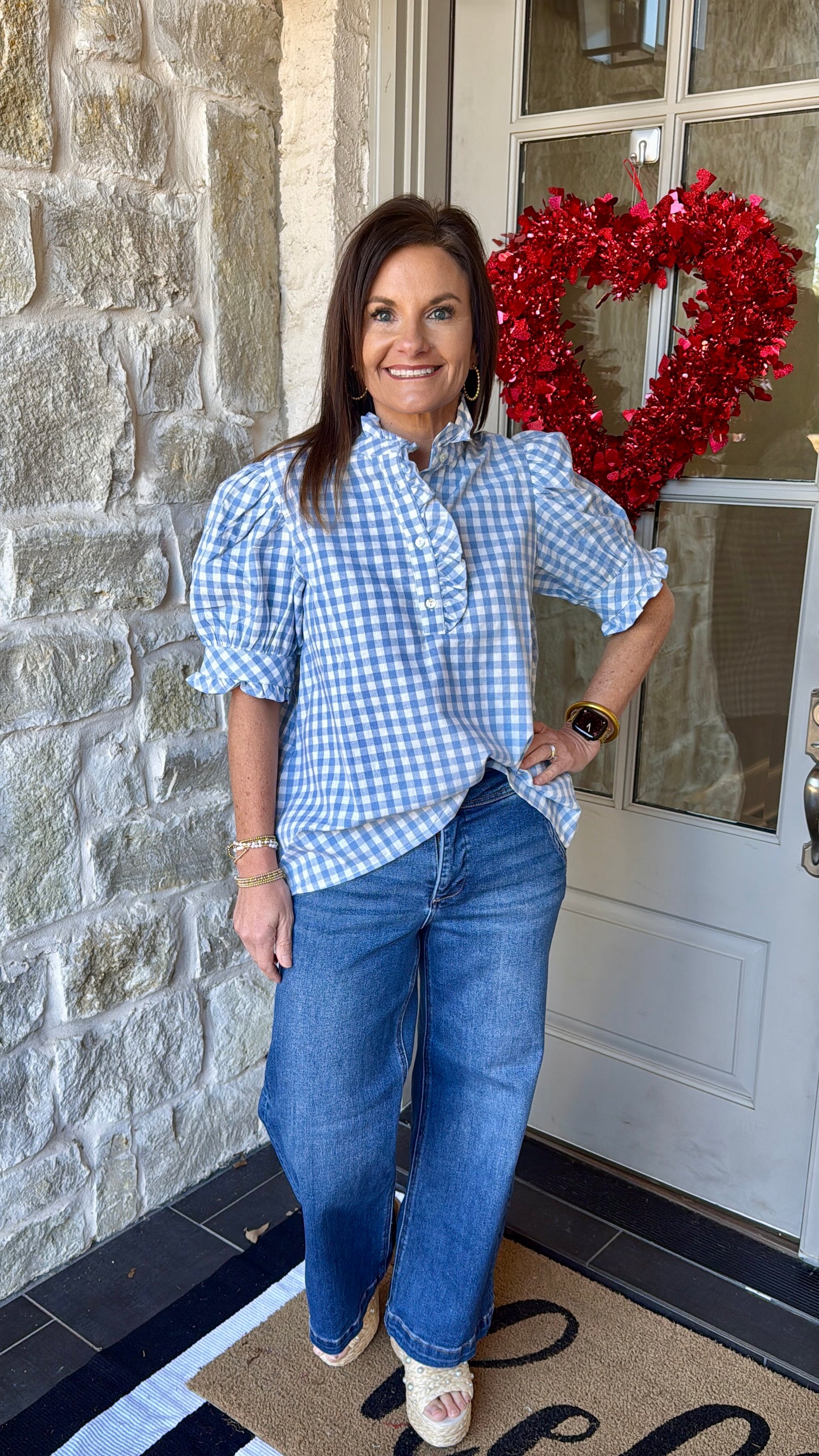 Skyline Ruffle Top