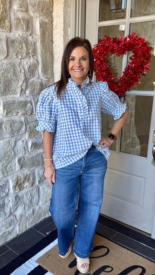Skyline Ruffle Top