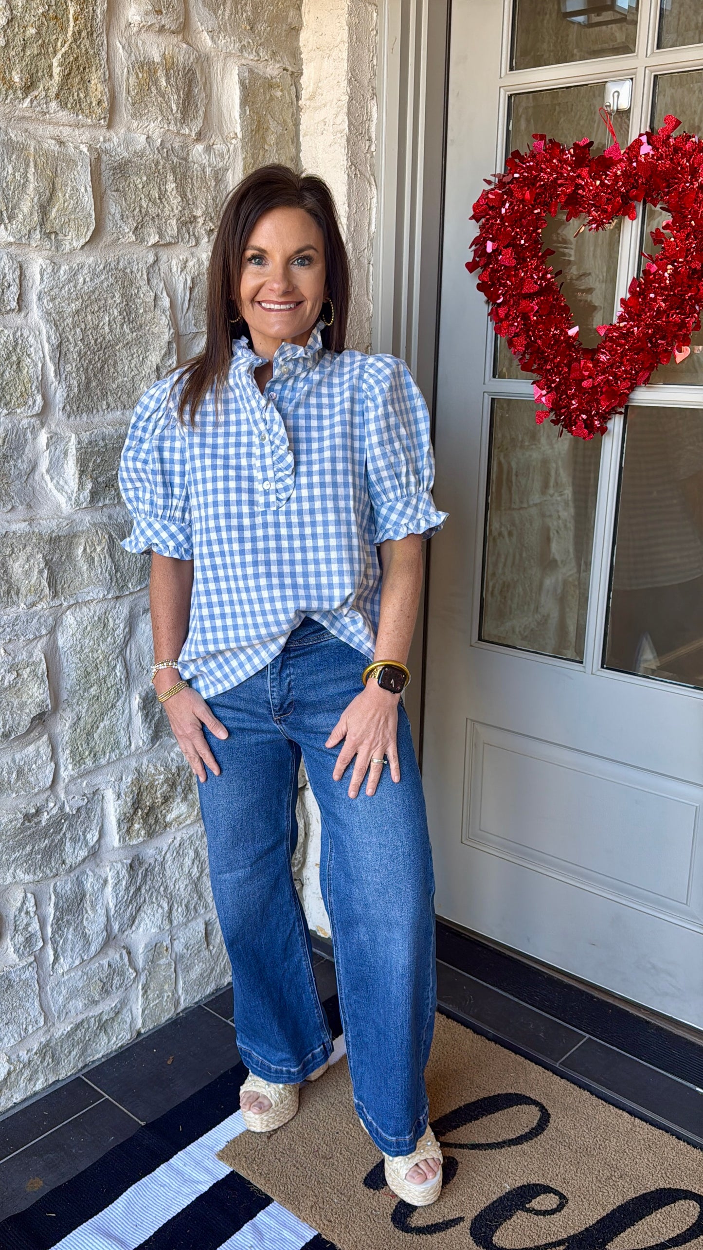 Skyline Ruffle Top