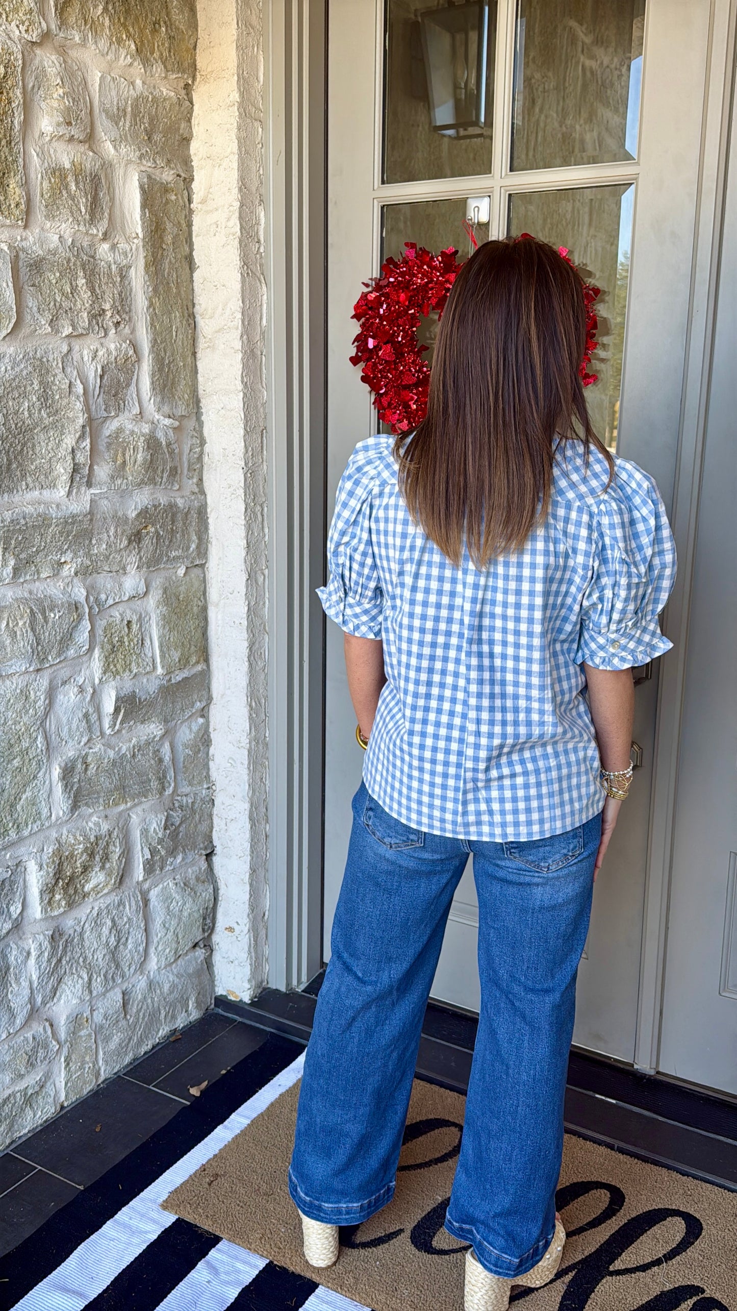 Skyline Ruffle Top