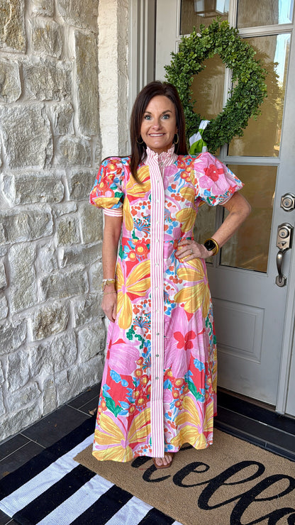 The Bloom & Stripe Maxi