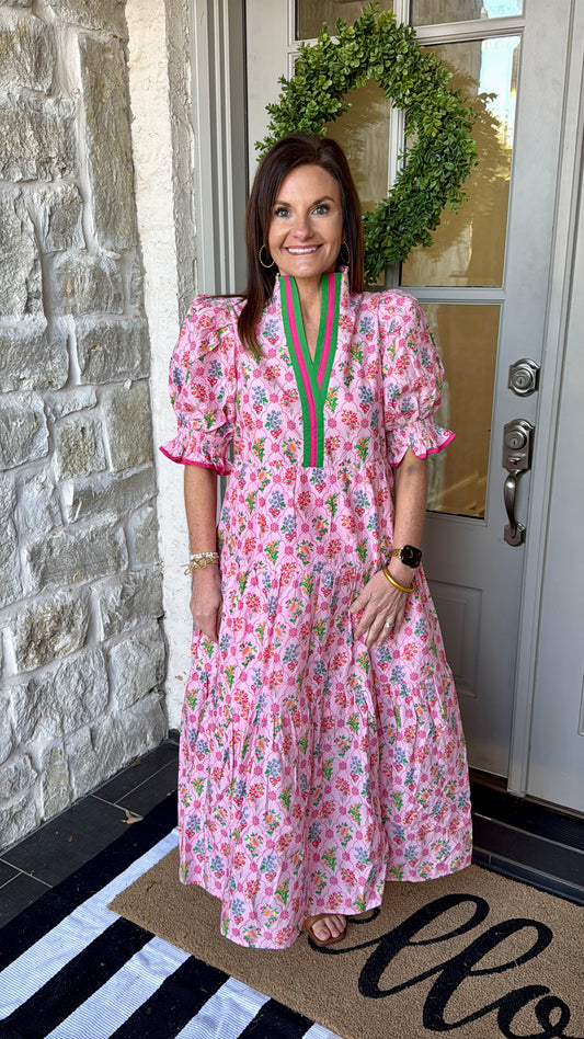 Peony Trellis Maxi