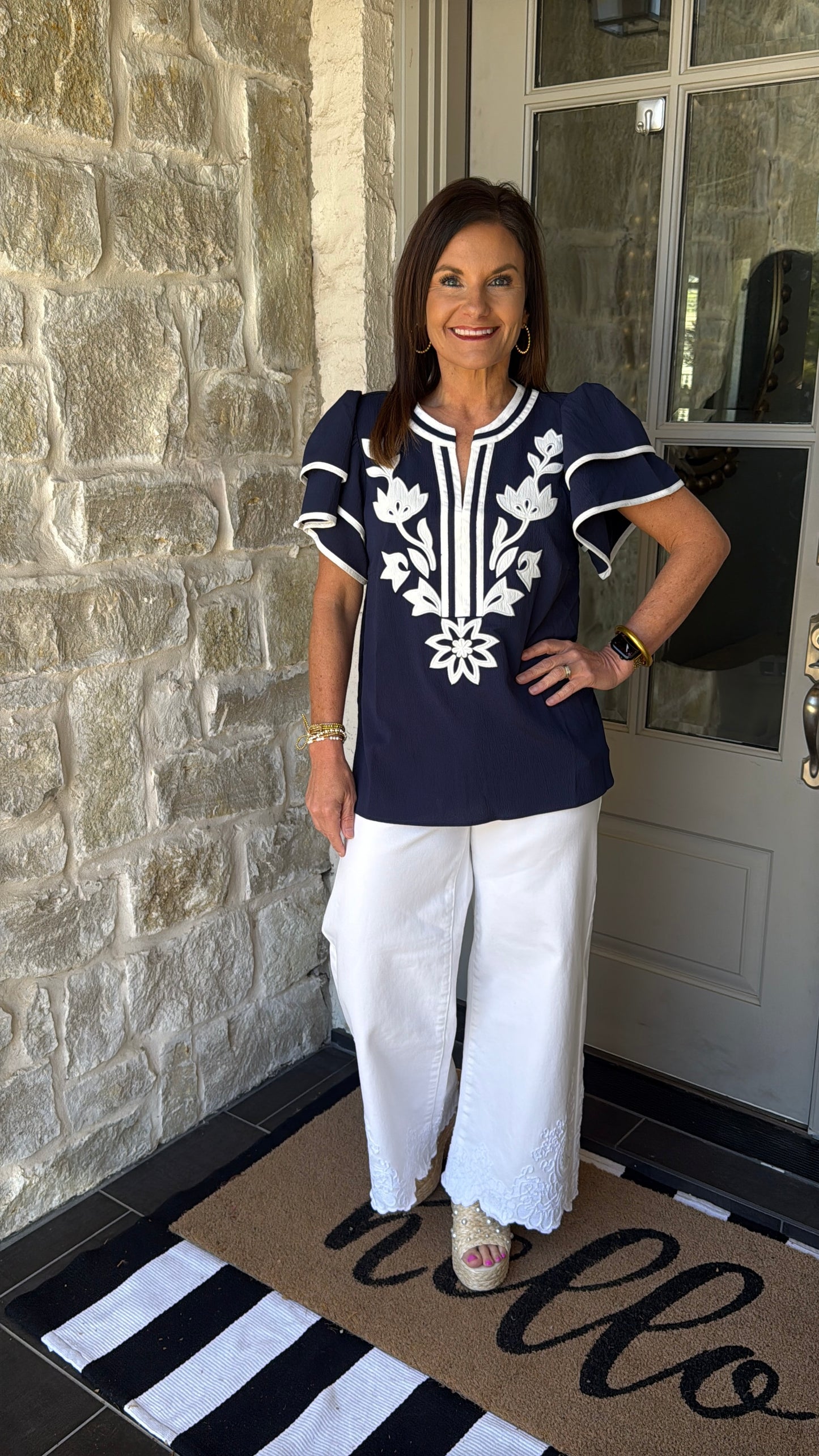 Pretty in Bloom - Navy