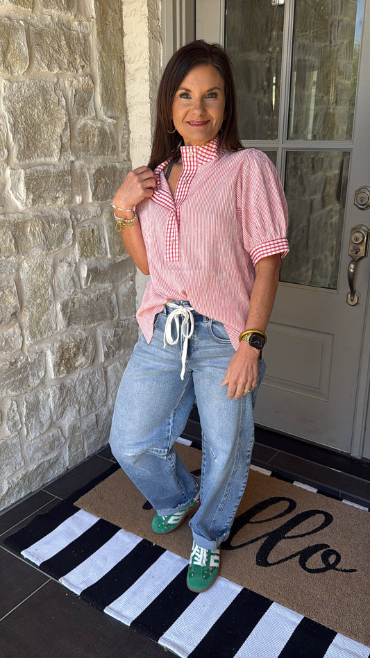 Hadley Gingham Top